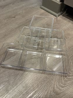 Lot Of 4 Stackable Organization Containers And Bins 