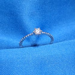 Moissanite 0.03 ctw Circle Ring