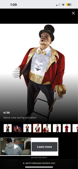 7ft ringmaster spirit Halloween NEW