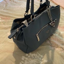 Guess Satchel Soft Grain Leather Purse, Bag, Handbag