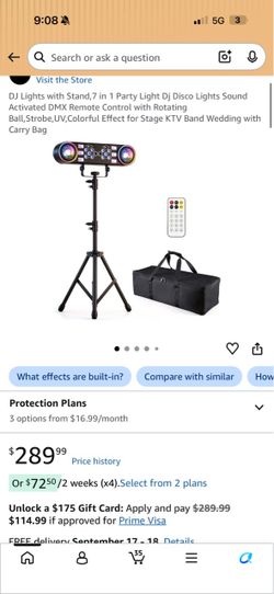 New In box DJ lights sound activated