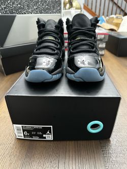 Air Jordan 11 Gamma Blue Black Size 6y/7.5w Brand New
