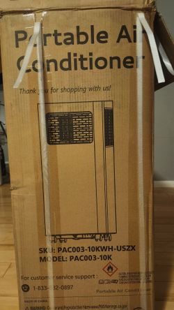Portable Air Conditioner Model PAC003-10K