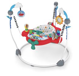 Baby Einstein Ocean Explorers Airplane Adventure 2-in-1 Interactive Baby Jumper Activity Center with Lights Ages 6 Months +, Max Weight 25 lbs., Uni