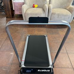 3 in 1 Under Desk Treadmill with Incline Foldable Treadmills for Home Walking Pad with Handle 💰80$