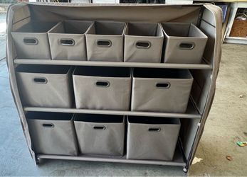 Fabric Storage Organizer with 11 Bins
