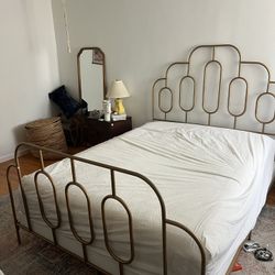 Boho Gold Queen Bedframe