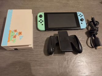 Nintendo Switch Animal crossing edition.