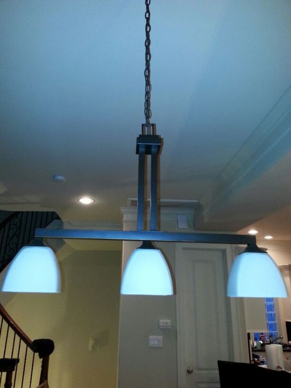 Hampton Bay Mattock 3 Light Oil Rubbed Bronze Island