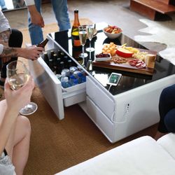 Sobro Coffee Table W/ Refrigerated Draw. New Open Box