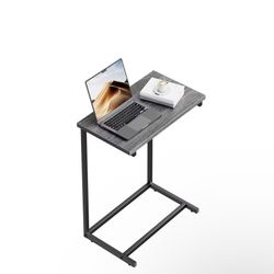 Office Tables Computer Workstations, C-shaped sofa side table, 60 lbs weight capacity, sturdy metal