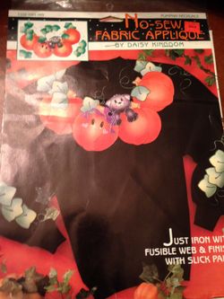 No sew fabric appliqué (qty 6) - New