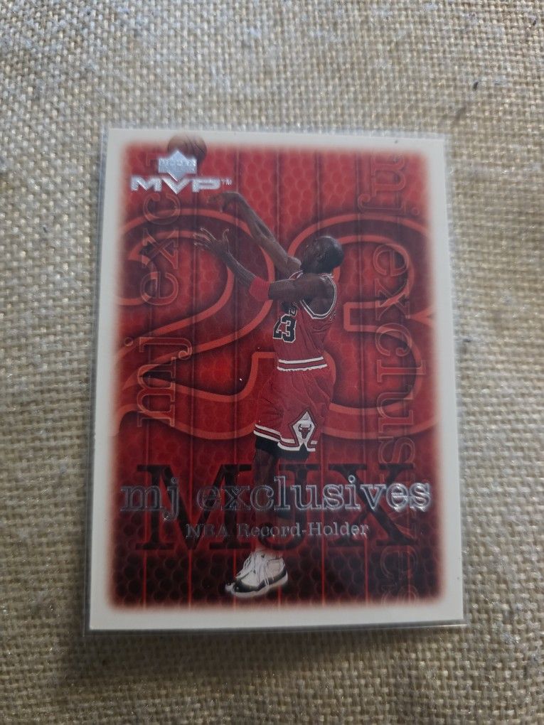 🔥1999 Upper Deck MVP Michael Jordan MJ Exclusives #195 NBA Record Holder🔥