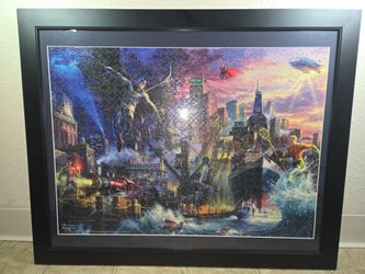 Thomas Kinkade DC Comics Jigsaw Puzzle Framed