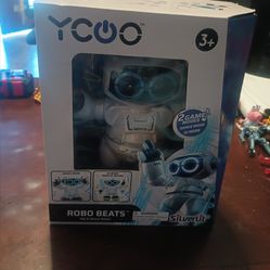 YCOO Silver Lit Robo Beats Tap & Dance Robot