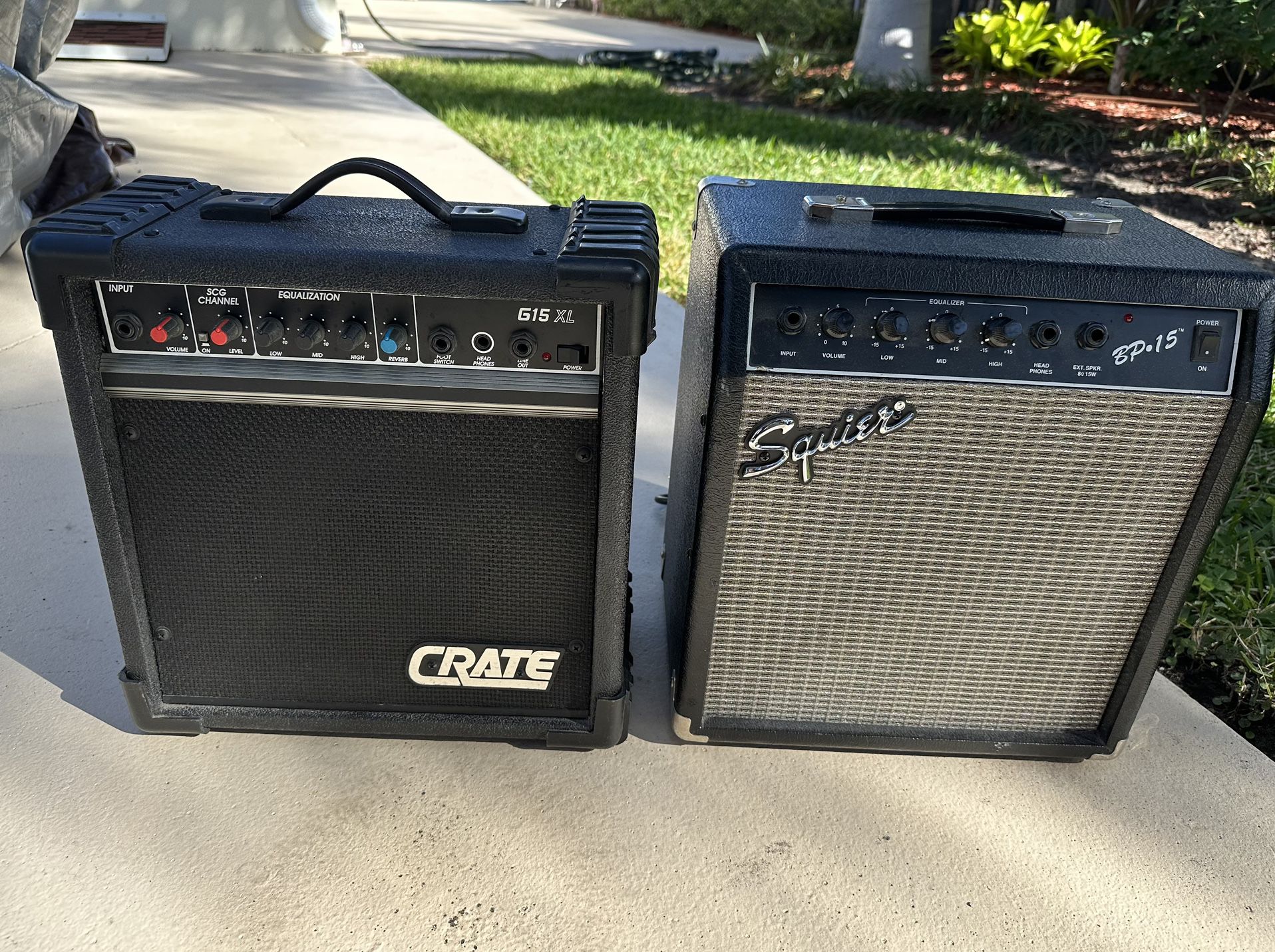 TWO GUITAR AMPLIFIERS- For PARTS/REPAIR.