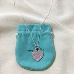 Tiffany & Co. Return To Heart Colorful Ink Splashed Pendant Necklace