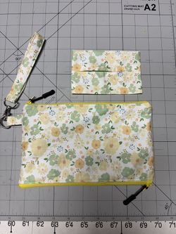 Double  Sided  Zipper Pouch - 9” X 6” - Fully Lined
