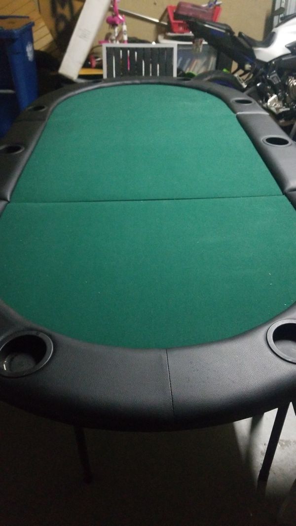 Poker table 10 player foldable for Sale in Fort Lauderdale, FL OfferUp