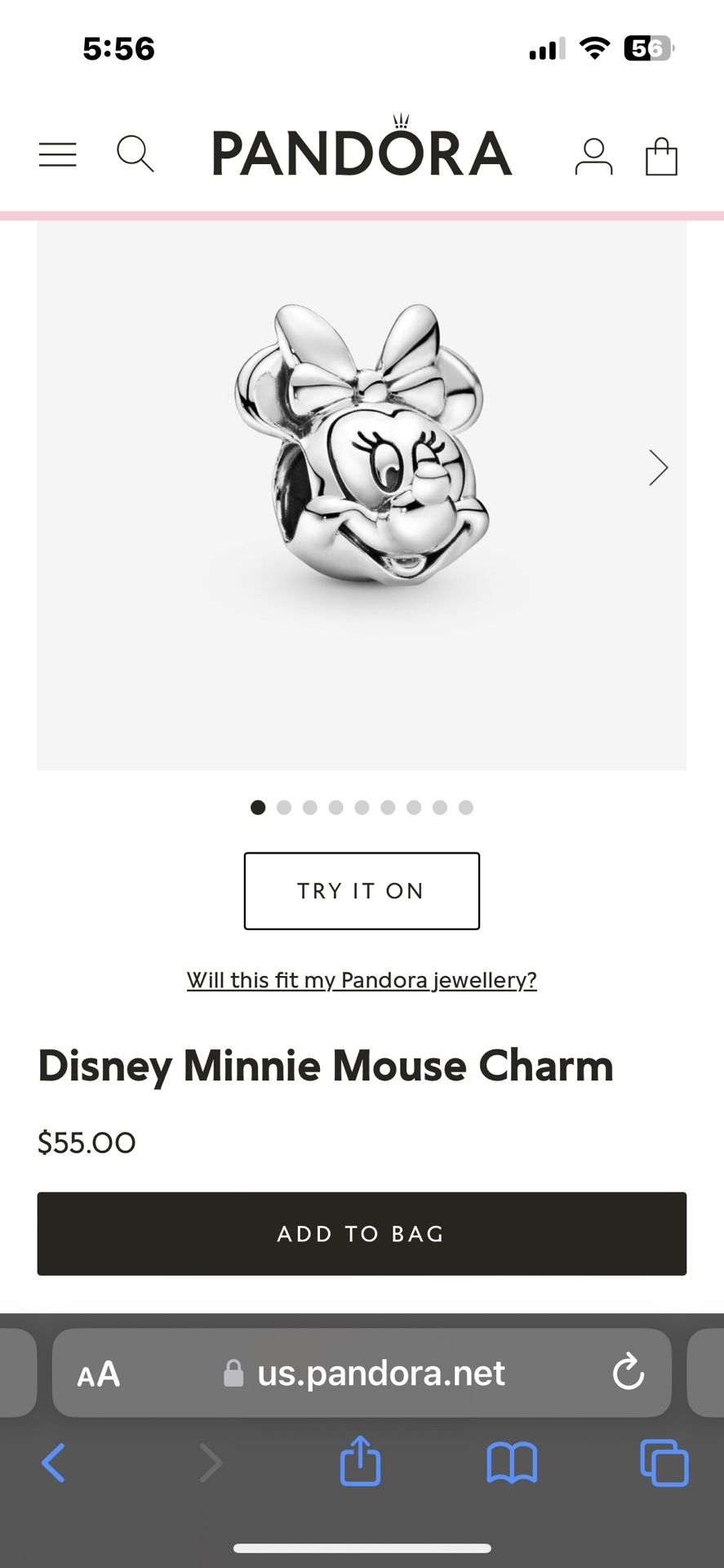 Pandora Bracelet And Charms 