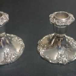 1940's Baroque By Wallace Candle Holders 