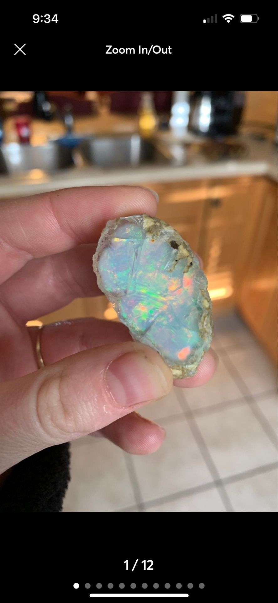 Huge opal gemstone