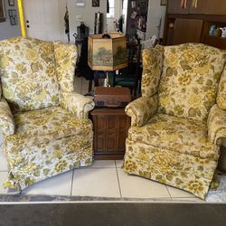 Pair Of Vintage Armchairs