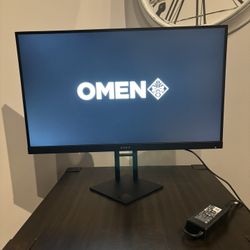 HP OMEN- 27” IPS LED QHD FreeSync & G-Sync Compatible Gaming Monitor (DisplayPort, HDMI, USB) - Shadow Black