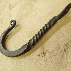 Hand Forged Wall Hook, 👆 Image Is Example, Not Mine
