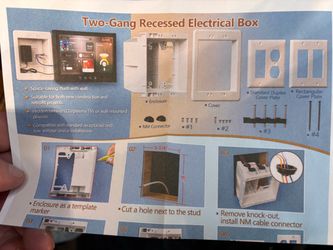 2 Two-Gang Recessed Electrical Box