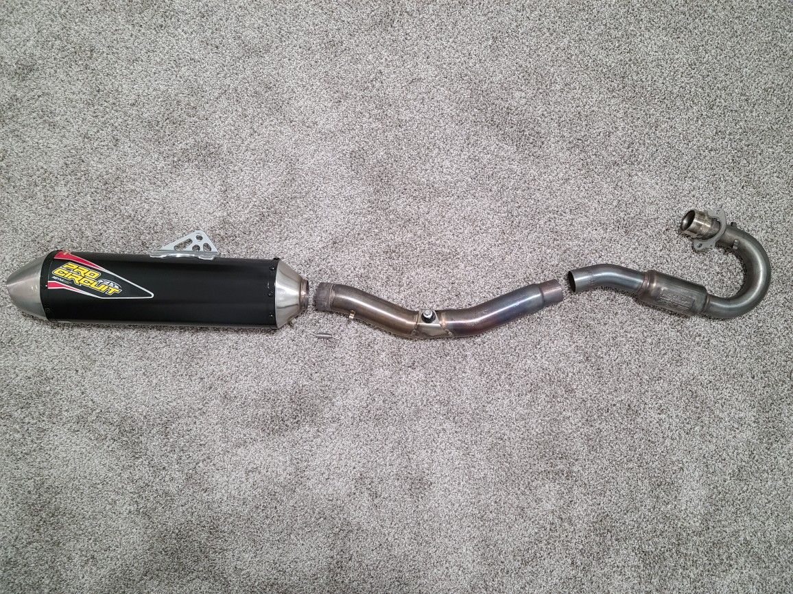 Yamaha WR 450 F Pro Circuit full exhaust 