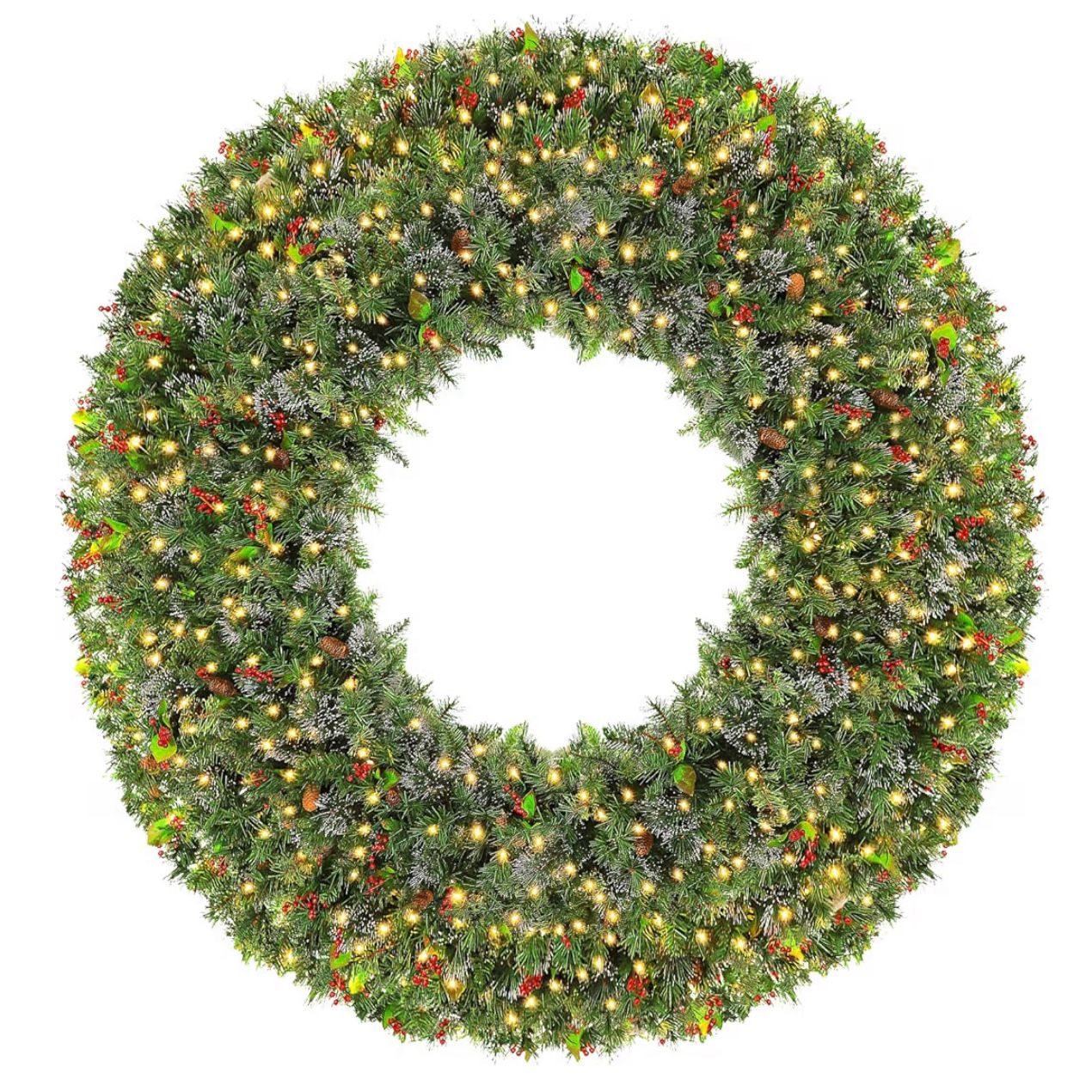 New In Box 60” Outdoor Light-Up Wreath