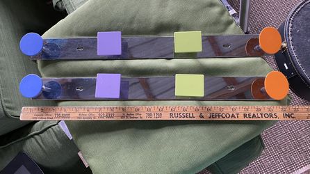 One metal wall mount hanging racks 22 in wide