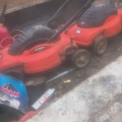Need TLC Batt lawnmower self propelled and blower
