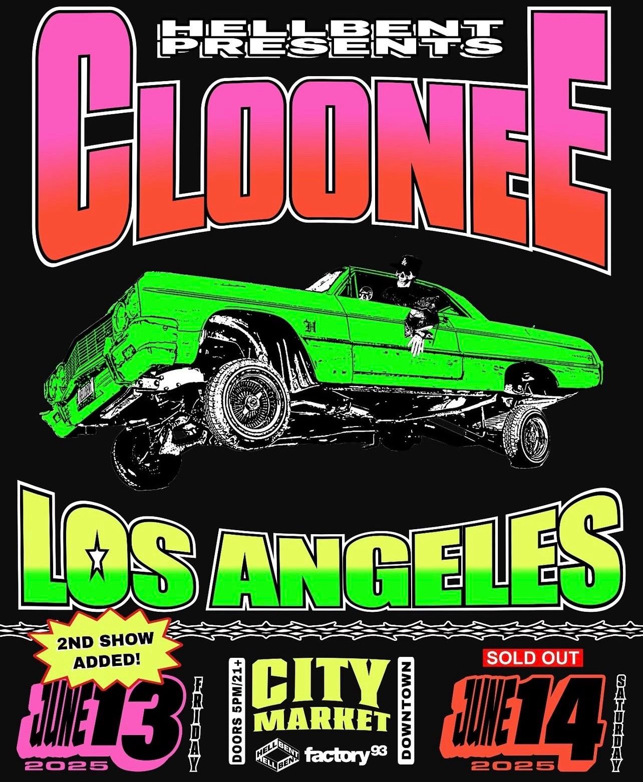3 Saturday Tickets To Cloonee In LA
