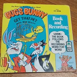 Bugs Bunny Get That Pet Book And Read Along Record Tweety Slyvester