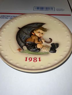 1981 Hummel annual plate. Goebel. $20. Excellent – no cracks, chips, or crazing  7 1/2 inches