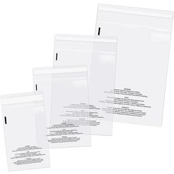 Poly Bag Bundle Combo Pack of 400-6X9, 8X10, 9X12, 11X14 Self Seal Clear Plastic Bags With Suffocation Warning