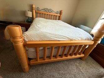 Solid Wood Queen Bed frame
