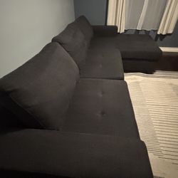 Living spaces Sectional Sofa Bed with Queen Size Memory Foam Mattress