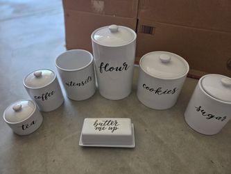 Threshold kitchen farmhouse canister set