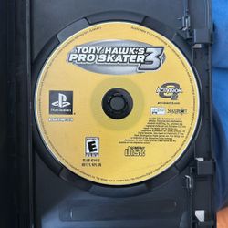 TONY HAWK’S PRO SKATER 3 (disk only)