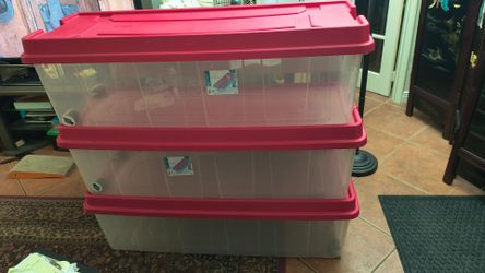 3x HUGE STORAGE TOTES - WILL DELIVER