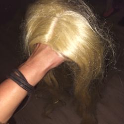 Blonde Center Part Wig