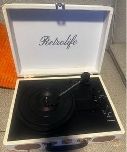 Retrolife Portable Suitcase Record Player