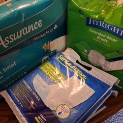 Incontinence Briefs (Tab Style) Large, underpads