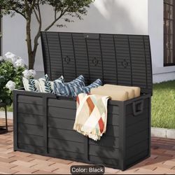 75 Gallon Pool Garden Bin Storage Black In Color 