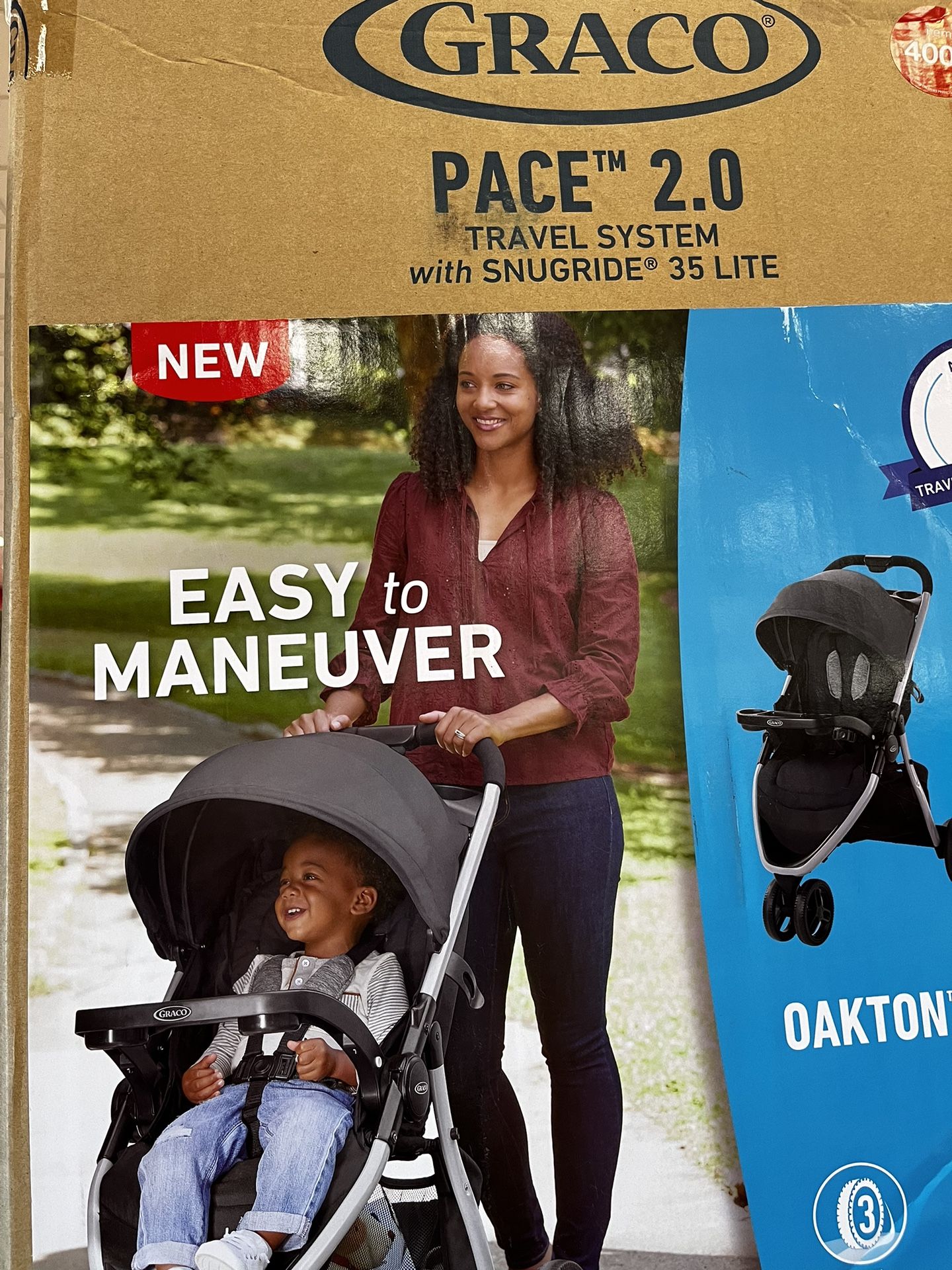Graco Pace 2.0 Travel System with SnugRide Infant Car Seat - Oakton