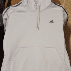 Adidas Light Grey Pullover Hoodie