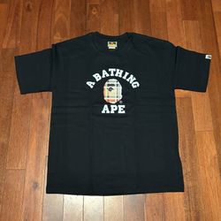 Bape Burberry Black Tee Size Large